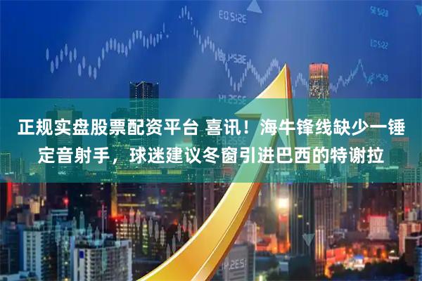 正规实盘股票配资平台 喜讯！海牛锋线缺少一锤定音射手，球迷建议冬窗引进巴西的特谢拉